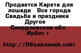 Продается Карета для лошади - Все города Свадьба и праздники » Другое   . Свердловская обл.,Ирбит г.